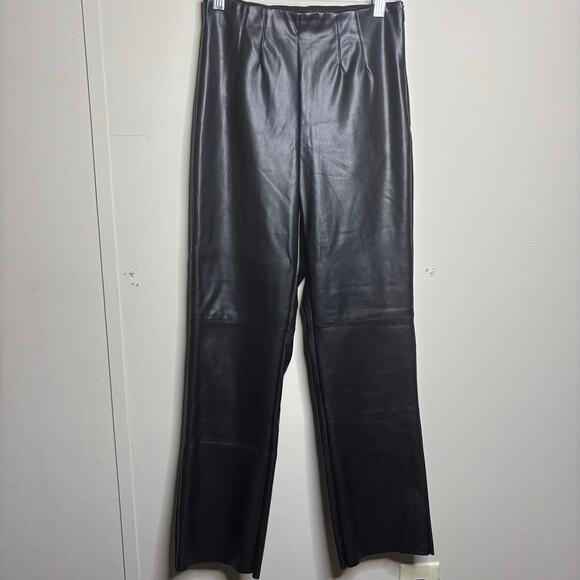 Pink Ripple Faux Leather Elastic Waist Side Zipper Women's Size Small - Picture 9 of 9